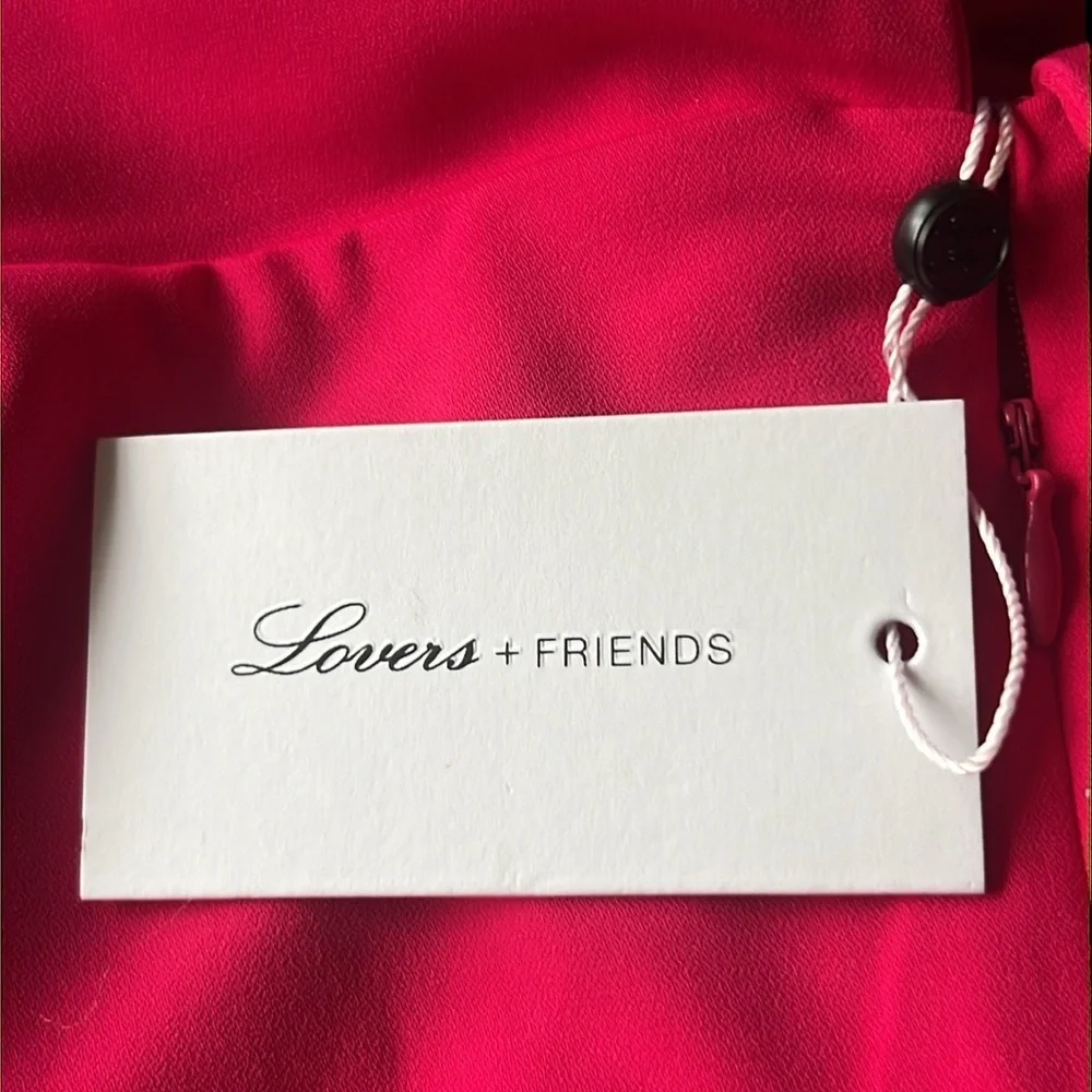 Lovers + Friends Barbiecore Danica Fuchsia Jumpsuit Small NWT - Picture 9 of 10